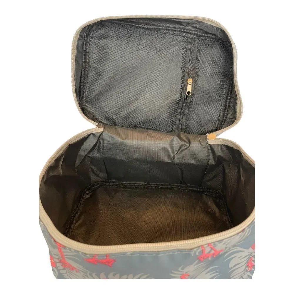FLAMINGO OVERSIZED TRAVEL COSMETIC BAG‎